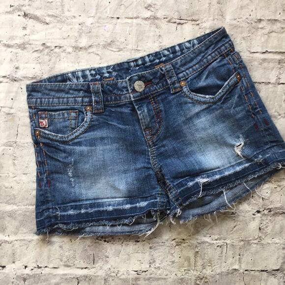 MEK DENIM Curaçao Denim Shorts - Picture 1 of 6